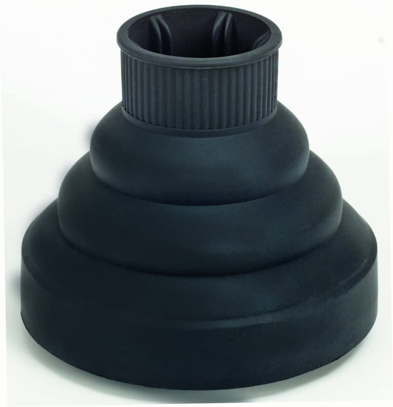 Universal diffuser in black professional silicone